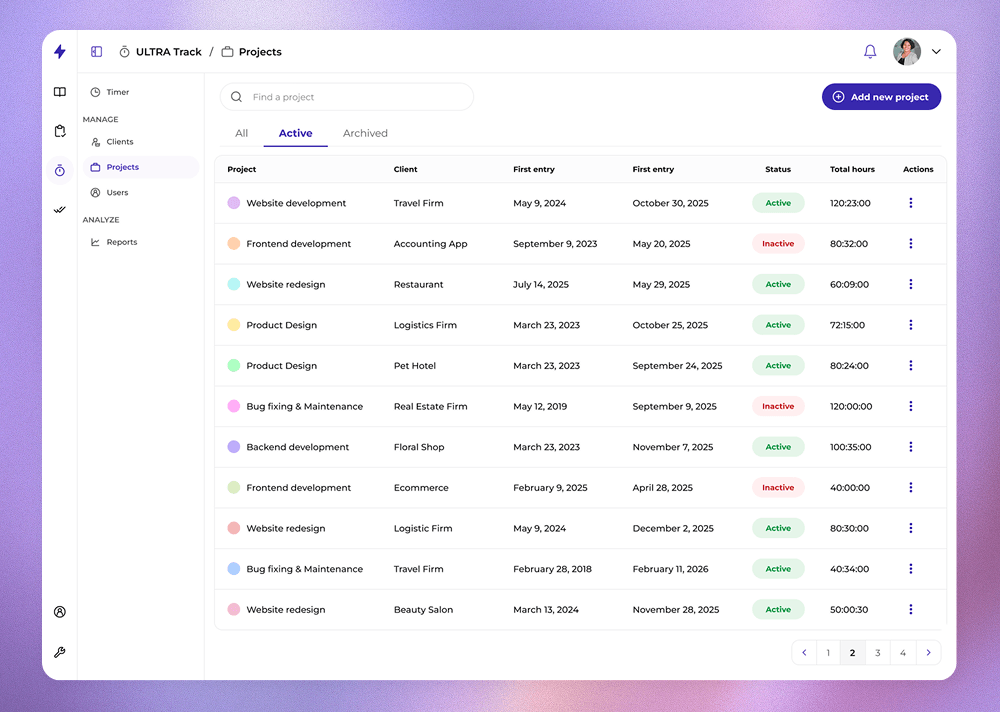 ULTRA track App
