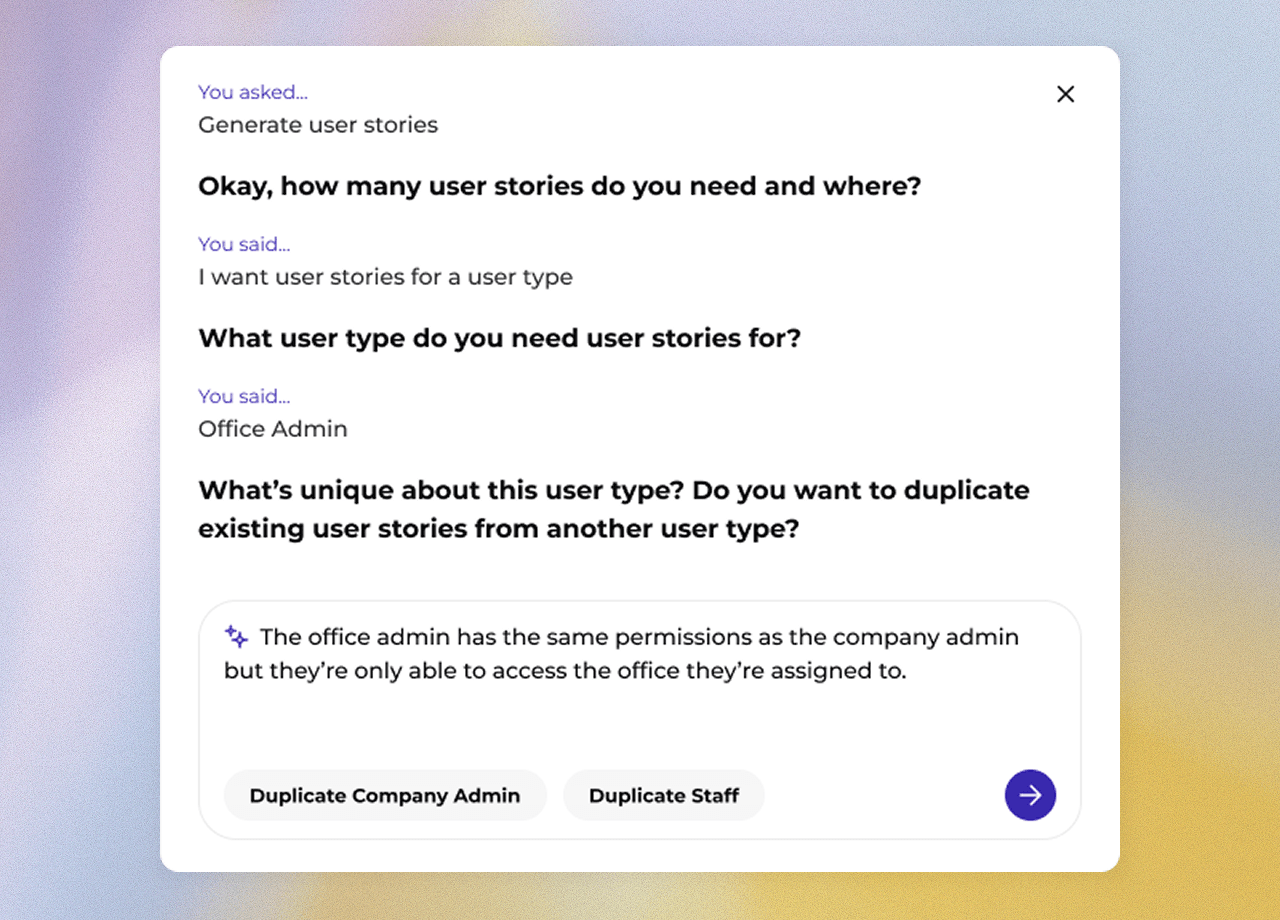 ULTRA stories AI Assistance